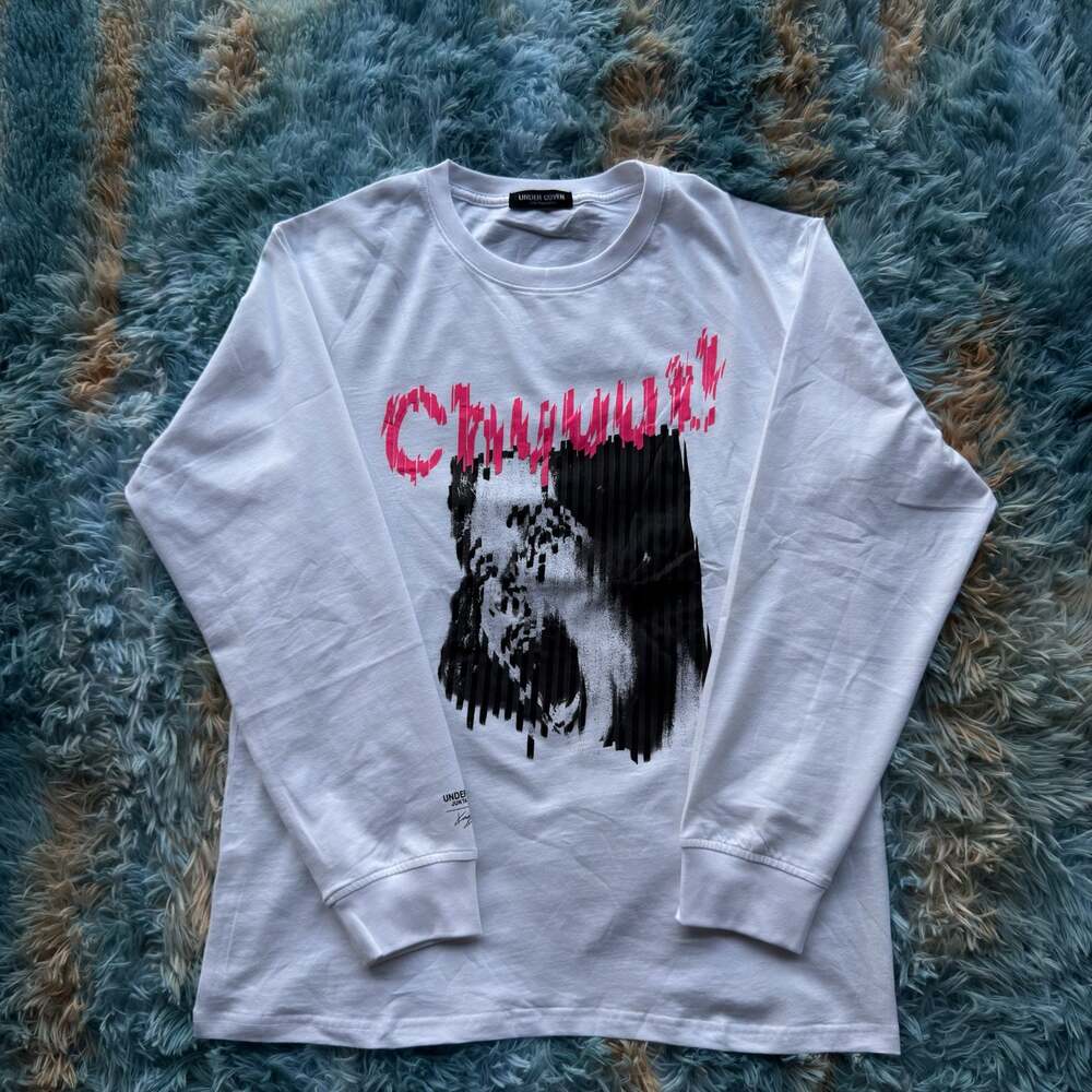 Undercover Jun Takahashi Kosuke Kawamura Chuuut! Long Sleeve T-Shirt White